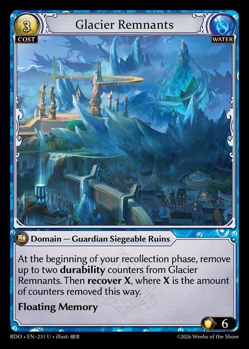 Glacier Remnants Curio Foil 231 (Radiant Origins)  - Foil | Good Games Adelaide SA