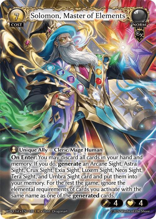 Solomon Master of Elements 148 (Radiant Origins)  | Good Games Adelaide SA