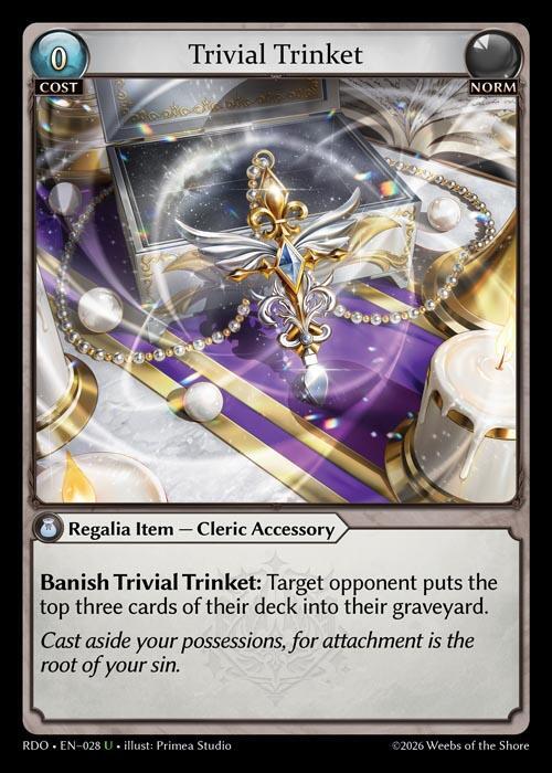 Trivial Trinket Curio Foil 028 (Radiant Origins)  - Foil | Good Games Adelaide SA