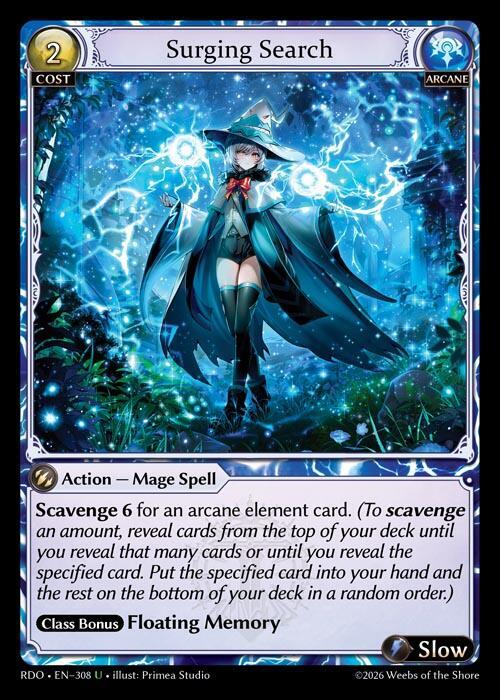 Surging Search Curio Foil 308 (Radiant Origins)  - Foil | Good Games Adelaide SA