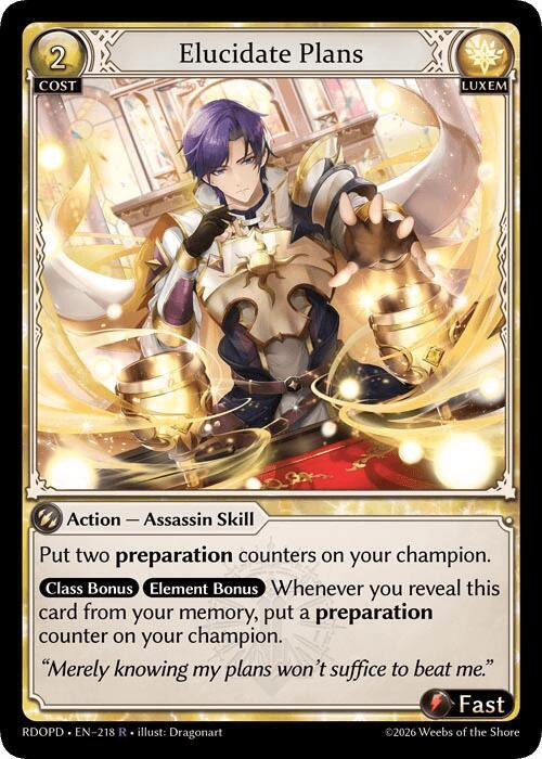 Elucidate Plans 218 (Radiant Origins: Pantheon)  | Good Games Adelaide SA