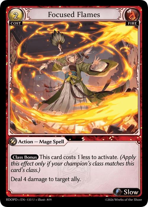 Focused Flames 133 (Radiant Origins: Pantheon)  | Good Games Adelaide SA