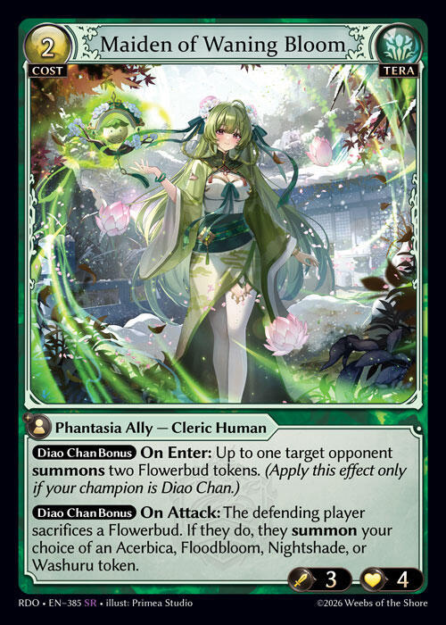 Maiden of Waning Bloom 385 (Radiant Origins)  - Foil | Good Games Adelaide SA