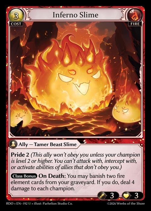Inferno Slime 192 (Radiant Origins)  - Foil | Good Games Adelaide SA