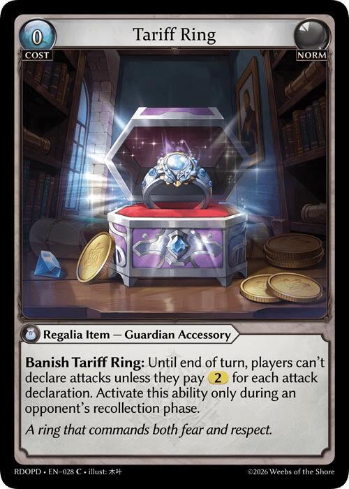 Tariff Ring 028 (Radiant Origins: Pantheon)  | Good Games Adelaide SA