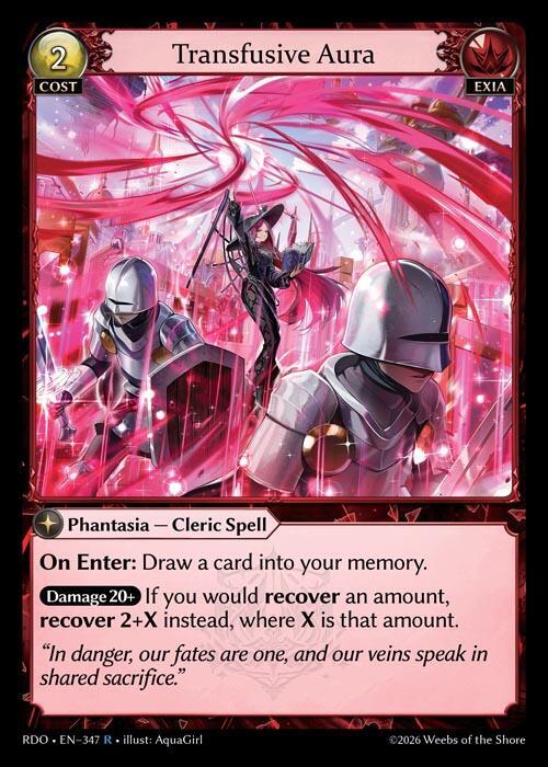 Transfusive Aura 347 (Radiant Origins)  - Foil | Good Games Adelaide SA