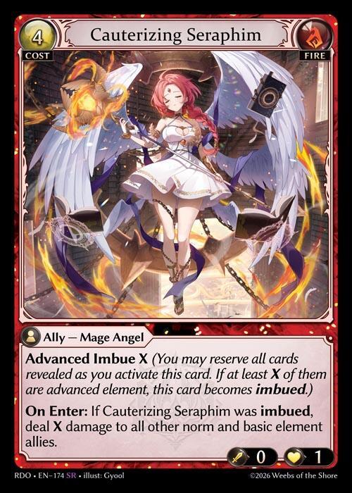 Cauterizing Seraphim 174 (Radiant Origins)  - Foil | Good Games Adelaide SA
