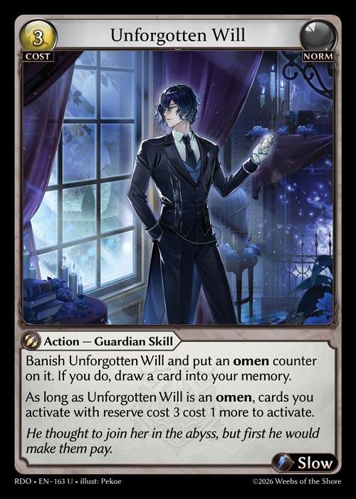 Unforgotten Will 163 (Radiant Origins)  | Good Games Adelaide SA