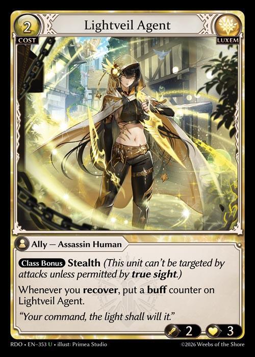 Lightveil Agent 353 (Radiant Origins)  - Foil | Good Games Adelaide SA