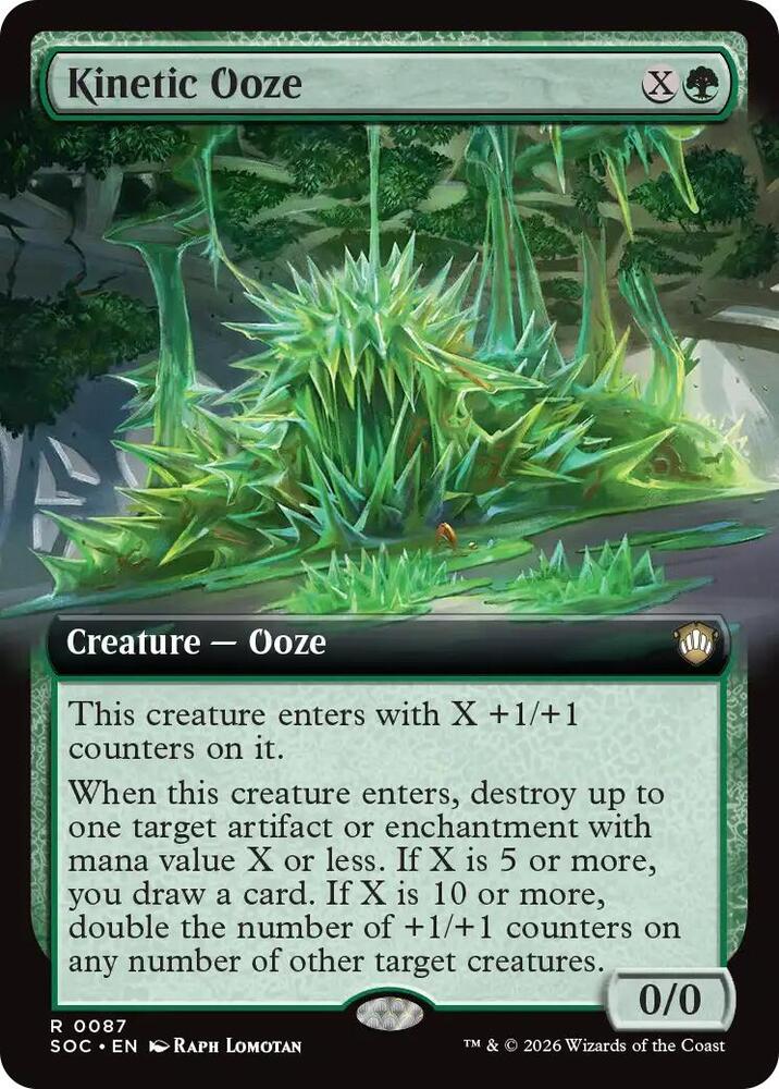 Kinetic Ooze Extended Art 87 (Commander: Secrets of Strixhaven)  | Good Games Adelaide SA