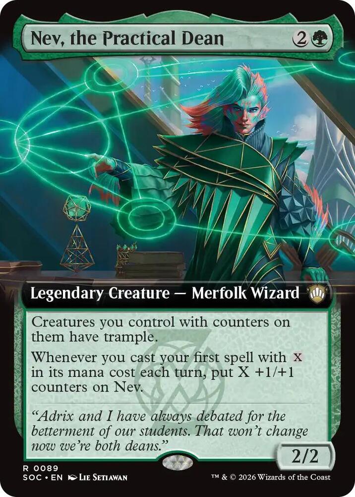 Nev the Practical Dean Extended Art 89 (Commander: Secrets of Strixhaven)  | Good Games Adelaide SA