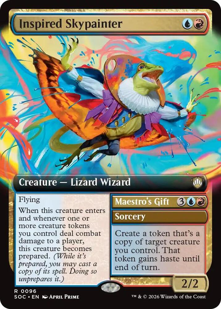 Inspired Skypainter Extended Art 96 (Commander: Secrets of Strixhaven)  | Good Games Adelaide SA