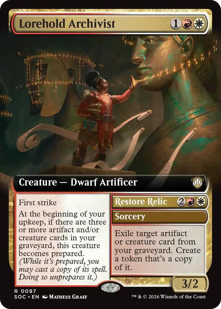 Lorehold Archivist Extended Art 97 (Commander: Secrets of Strixhaven)  | Good Games Adelaide SA