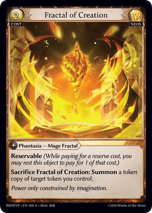 Fractal of Creation 008 (Radiant Origins Event Pack)  - Foil | Good Games Adelaide SA