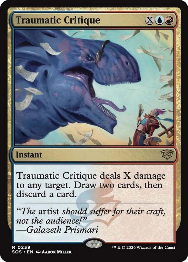 Traumatic Critique 239 (Secrets of Strixhaven)  - Foil | Good Games Adelaide SA