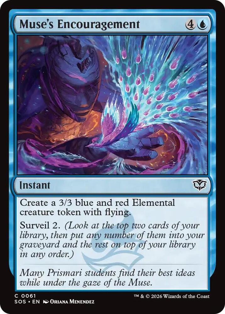 Muse's Encouragement 61 (Secrets of Strixhaven)  - Foil | Good Games Adelaide SA