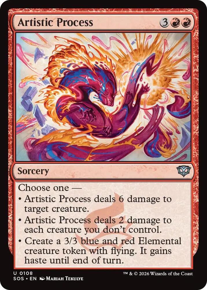 Artistic Process 108 (Secrets of Strixhaven)  - Foil | Good Games Adelaide SA
