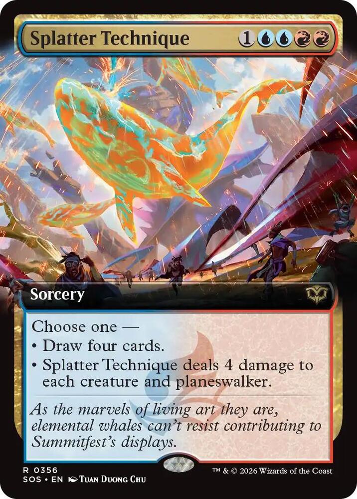 Splatter Technique Extended Art 356 (Secrets of Strixhaven)  - Foil | Good Games Adelaide SA
