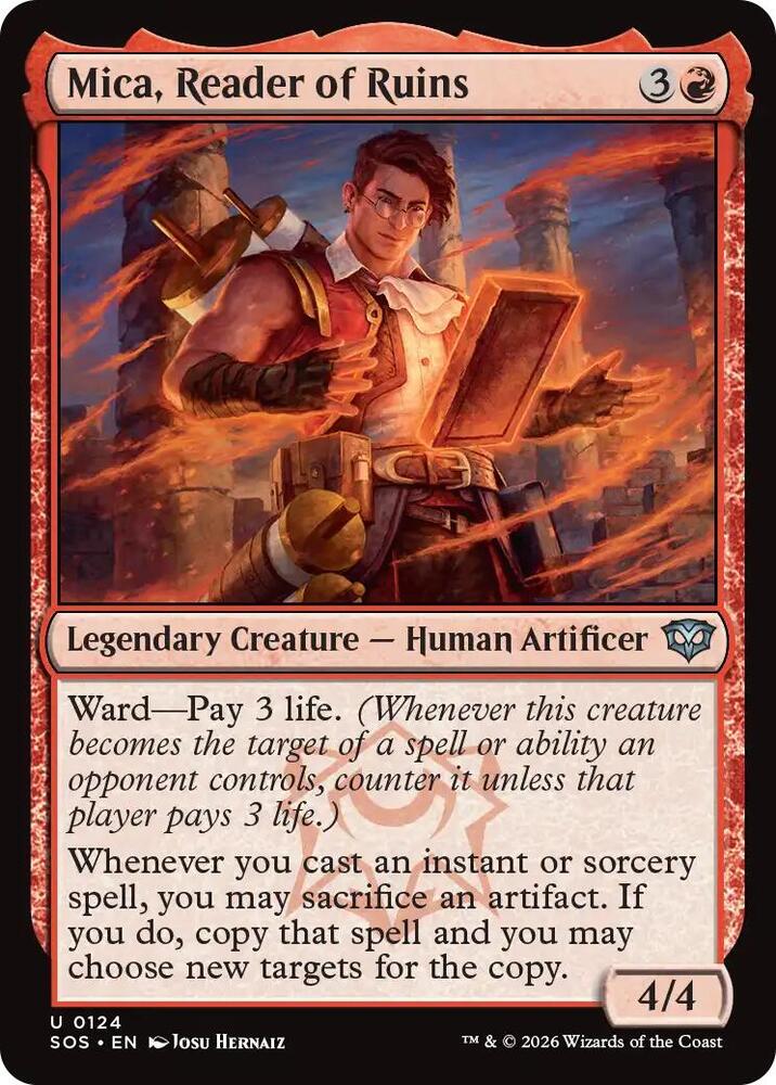 Mica, Reader of Ruins 124 (Secrets of Strixhaven)  - Foil | Good Games Adelaide SA