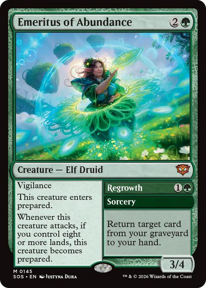 Emeritus of Abundance // Regrowth 145 (Secrets of Strixhaven)  - Foil | Good Games Adelaide SA