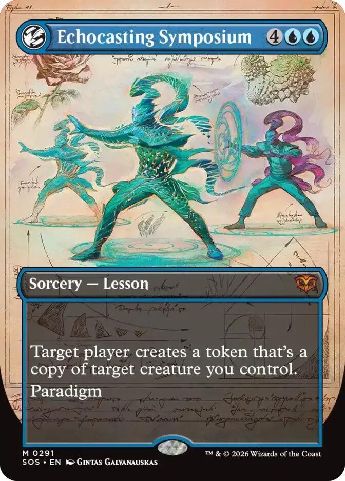 Echocasting Symposium Borderless 291 (Secrets of Strixhaven)  - Foil | Good Games Adelaide SA