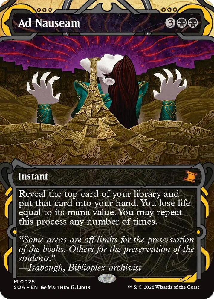 Ad Nauseam 25 (Secrets of Strixhaven: Mystical Archive)  - Foil | Good Games Adelaide SA