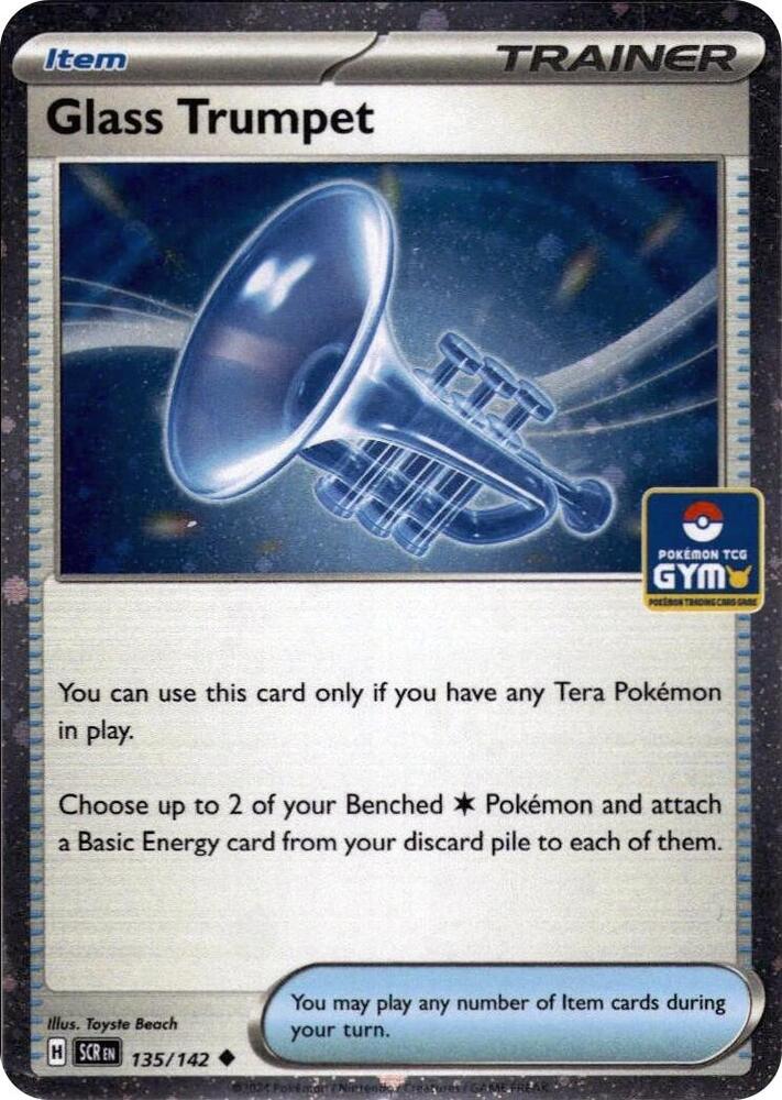 Glass Trumpet Gym Stamp Asia Exclusive 135/142 (Miscellaneous Cards & Products)  - Holofoil | Good Games Adelaide SA