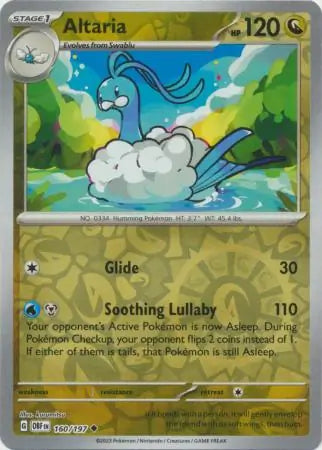 Altaria 160/197 (SV03: Obsidian Flames)  - Reverse Holofoil | Good Games Adelaide SA
