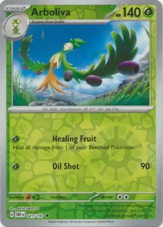 Arboliva 021/197 (SV03: Obsidian Flames)  - Reverse Holofoil | Good Games Adelaide SA