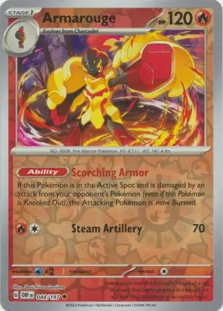 Armarouge 044/197 (SV03: Obsidian Flames)  - Reverse Holofoil | Good Games Adelaide SA