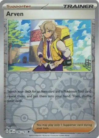 Arven 186/197 (SV03: Obsidian Flames)  - Reverse Holofoil | Good Games Adelaide SA