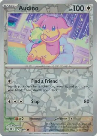 Audino 173/197 (SV03: Obsidian Flames)  - Reverse Holofoil | Good Games Adelaide SA