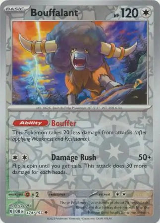 Bouffalant 174/197 (SV03: Obsidian Flames)  - Reverse Holofoil | Good Games Adelaide SA