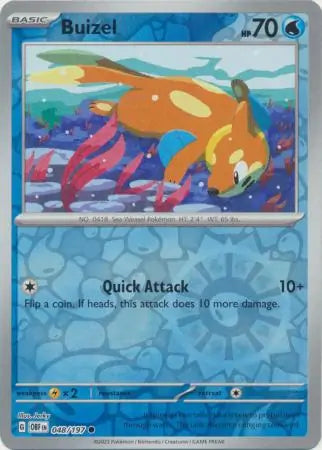 Buizel 048/197 (SV03: Obsidian Flames)  - Reverse Holofoil | Good Games Adelaide SA