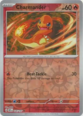 Charmander 026/197 (SV03: Obsidian Flames)  - Reverse Holofoil | Good Games Adelaide SA