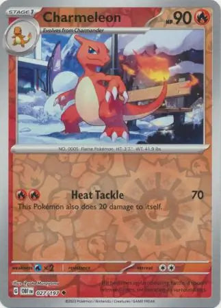 Charmeleon 027/197 (SV03: Obsidian Flames)  - Reverse Holofoil | Good Games Adelaide SA