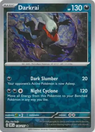 Darkrai 136/197 (SV03: Obsidian Flames)  - Reverse Holofoil | Good Games Adelaide SA