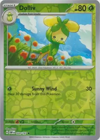 Dolliv 020/197 (SV03: Obsidian Flames)  - Reverse Holofoil | Good Games Adelaide SA