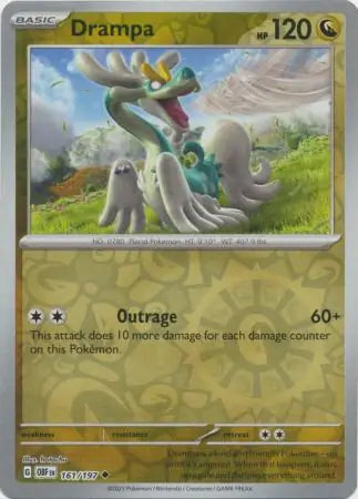 Drampa 161/197 (SV03: Obsidian Flames)  - Reverse Holofoil | Good Games Adelaide SA