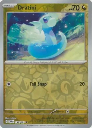 Dratini 157/197 (SV03: Obsidian Flames)  - Reverse Holofoil | Good Games Adelaide SA