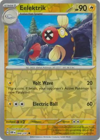 Eelektrik 068/197 (SV03: Obsidian Flames)  - Reverse Holofoil | Good Games Adelaide SA