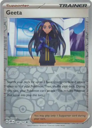 Geeta 188/197 (SV03: Obsidian Flames)  - Reverse Holofoil | Good Games Adelaide SA