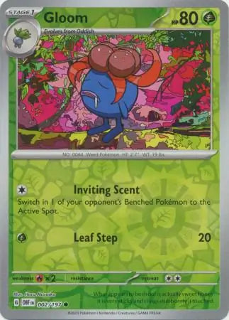 Gloom 002/197 (SV03: Obsidian Flames)  - Reverse Holofoil | Good Games Adelaide SA