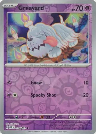 Greavard 099/197 (SV03: Obsidian Flames)  - Reverse Holofoil | Good Games Adelaide SA