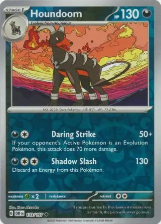 Houndoom 133/197 (SV03: Obsidian Flames)  - Reverse Holofoil | Good Games Adelaide SA