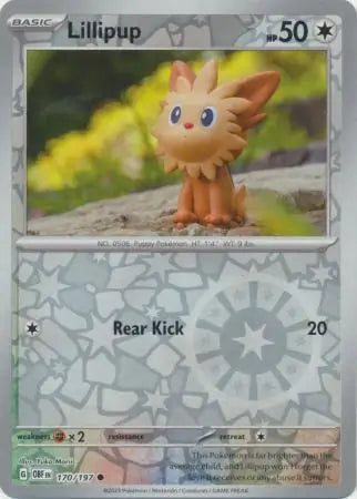Lillipup 170/197 (SV03: Obsidian Flames)  - Reverse Holofoil | Good Games Adelaide SA