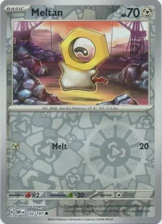 Meltan 152/197 (SV03: Obsidian Flames)  - Reverse Holofoil | Good Games Adelaide SA
