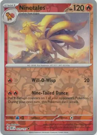 Ninetales 029/197 (SV03: Obsidian Flames)  - Reverse Holofoil | Good Games Adelaide SA