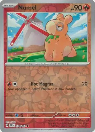 Numel 031/197 (SV03: Obsidian Flames)  - Reverse Holofoil | Good Games Adelaide SA