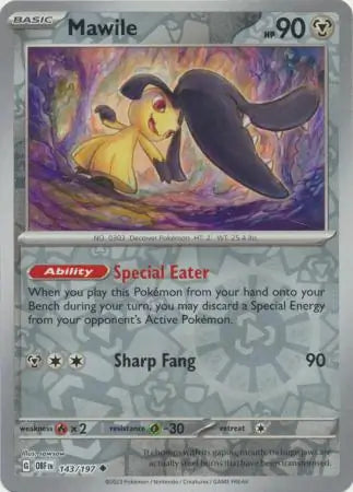 Mawile 143/197 (SV03: Obsidian Flames)  - Reverse Holofoil | Good Games Adelaide SA
